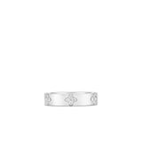 Roberto Coin 18K White Gold Love In Verona Diamond Flower Ring - Ring Size 5.5
