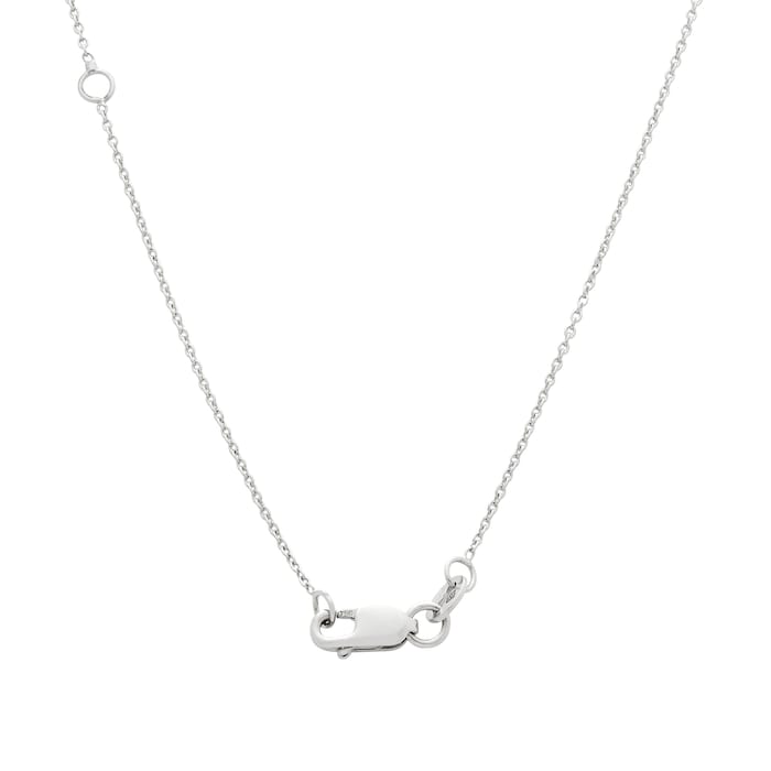 Roberto Coin 18k White Gold 0.05cttw Diamond Tiny Treasures Love Letter 'K' Necklace 18"