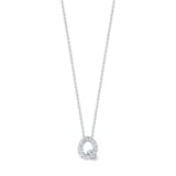 Roberto Coin 18K White Gold Tiny Treasures Diamond Love Letter Q Necklace