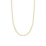 Roberto Coin 18K Yellow Gold Designer Gold Alternating Size Paperclip Link Chain Necklace