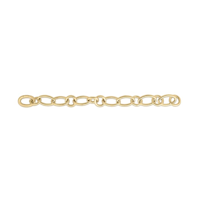 Roberto Coin 18k Yellow Gold Oval and Round Designer Gold Link Bracelet