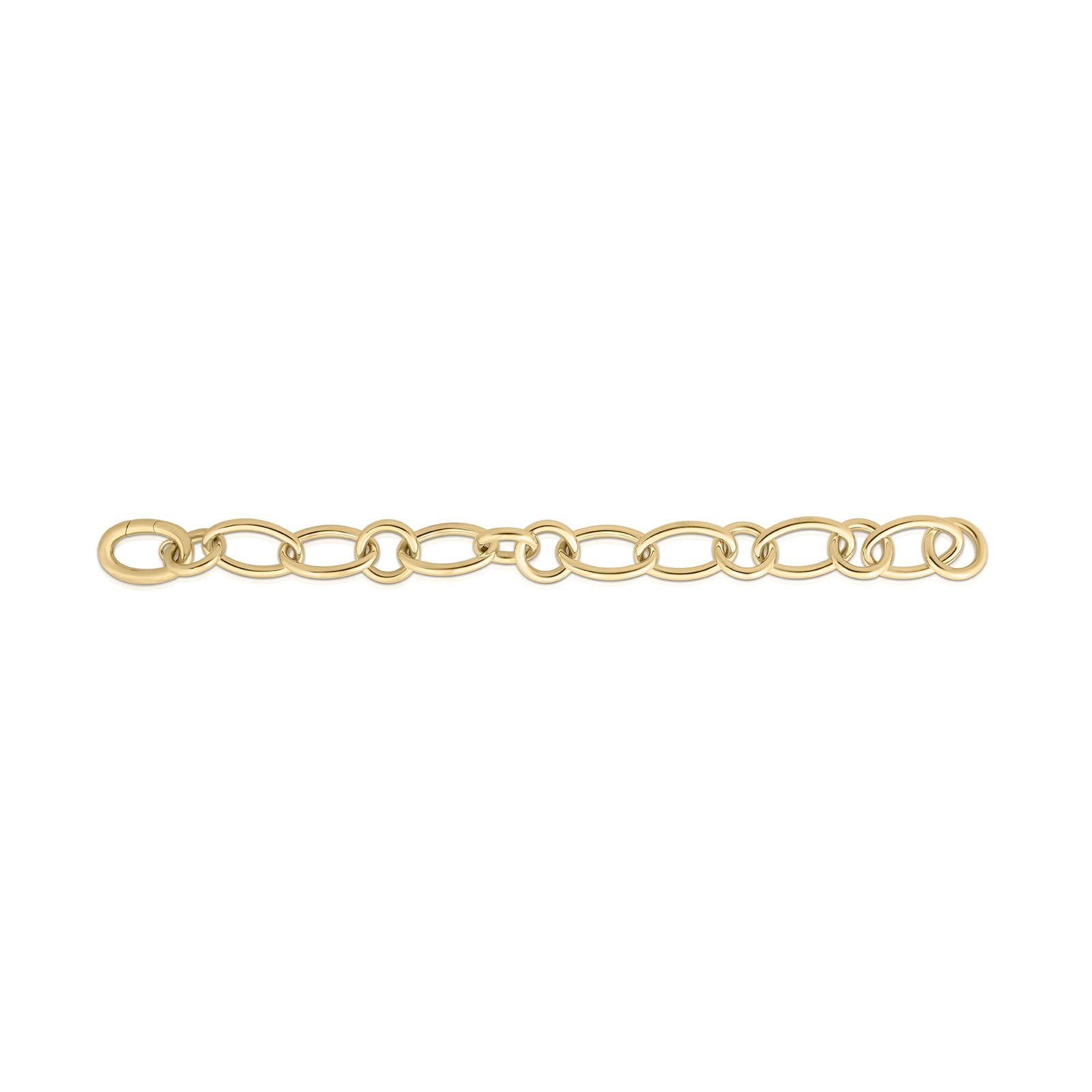 Roberto Coin 18k Yellow Gold Oval and Round Designer Gold Link Bracelet Roberto Coin 18k Yellow Gold Oval and Round Designer Gold Link Bracelet