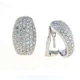 Roberto Coin 18ct White Gold Fantasia 4.699ct Diamond Clip On Earrings