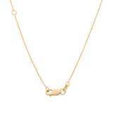 Roberto Coin 18K Yellow Gold 0.05cttw Diamond Love Letter C Necklace