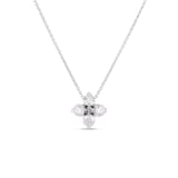 Roberto Coin 18K White Gold Love In Verona Diamond Flower Necklace