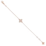 Roberto Coin Princess Flower 18ct Rose Gold Diamond Bracelet