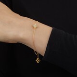 Roberto Coin Princess Flower 18ct Yellow Gold Diamond Bracelet