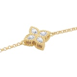 Roberto Coin Princess Flower 18ct Yellow Gold Diamond Bracelet
