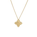Roberto Coin Princess Flower 18ct Yellow Gold Necklace