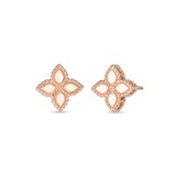 Roberto Coin Princess Flower 18ct Rose Gold Stud Earrings