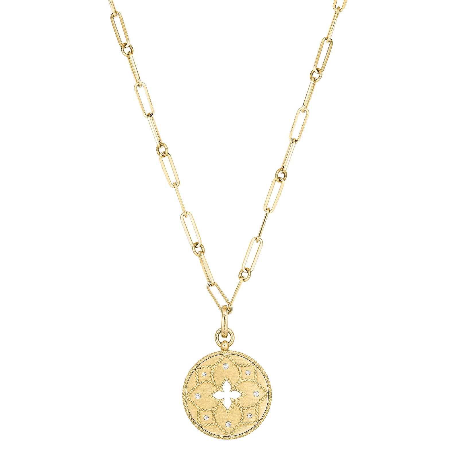 Venetian Princess 18ct Yellow Gold Medallion Diamond Necklace