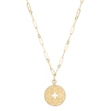 Roberto Coin Venetian Princess 18ct Yellow Gold Medallion Diamond Necklace