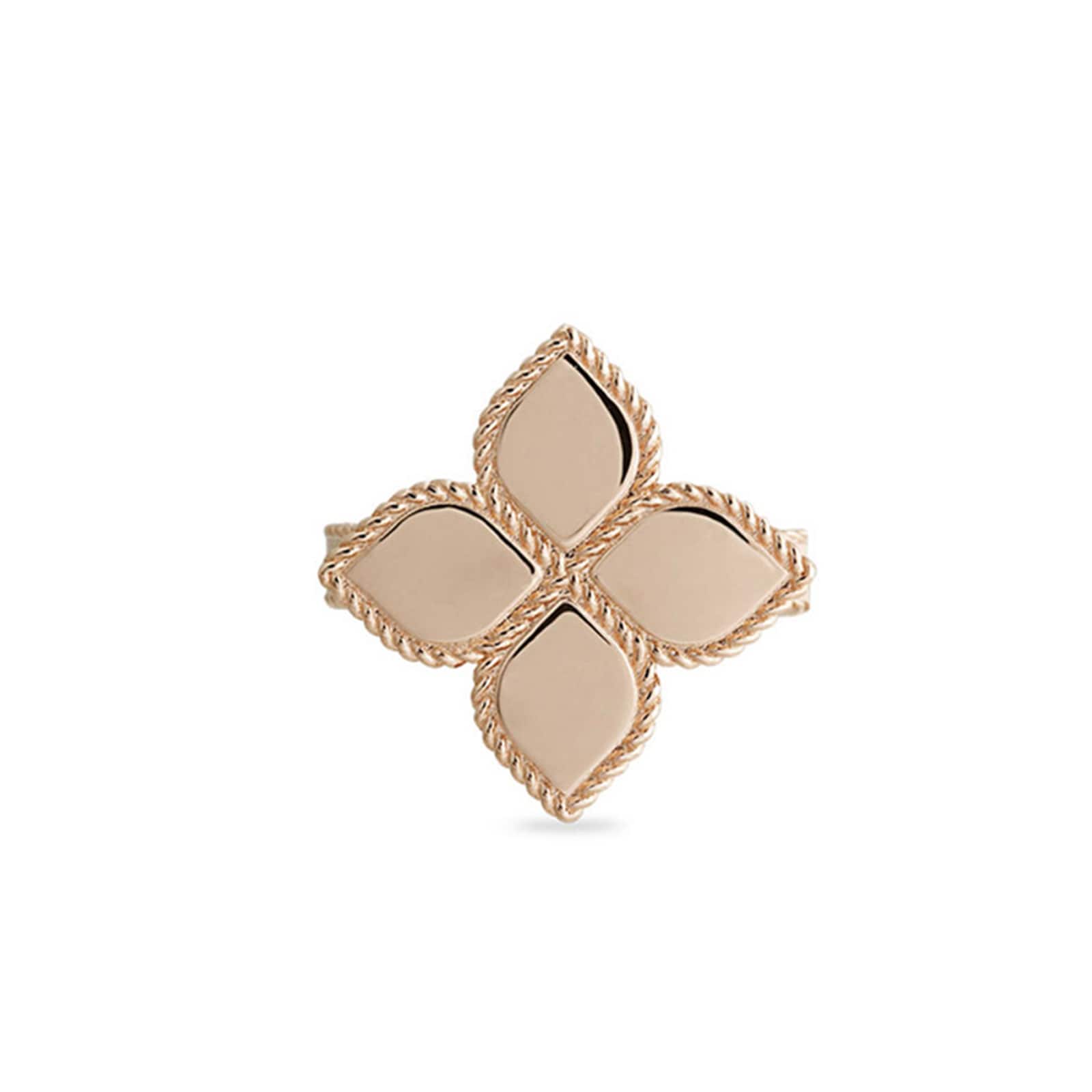Roberto Coin 18ct Rose Gold Princess Flower Ring - Ring Size P Roberto Coin 18ct Rose Gold Princess Flower Ring - Ring Size P