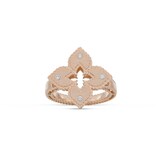 Roberto Coin 18ct Rose Gold Venetian Princess 0.05ct Diamond Ring
