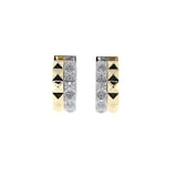 Roberto Coin 18k Yellow and White Gold 0.75cttw Diamond Rock and Diamonds Earrings
