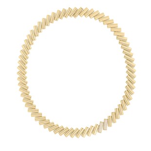 Roberto Coin 18k Yellow Gold 0.85cttw Diamond Domino Necklace 16"