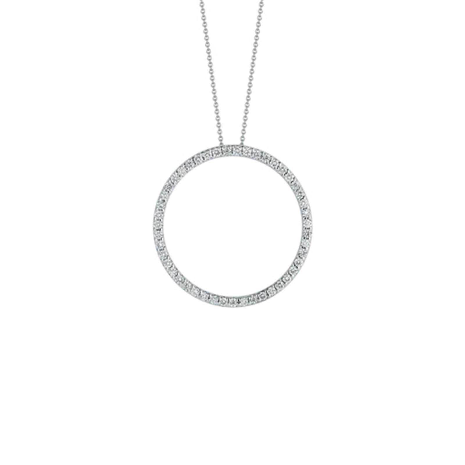 Large circle hot sale pendant necklace