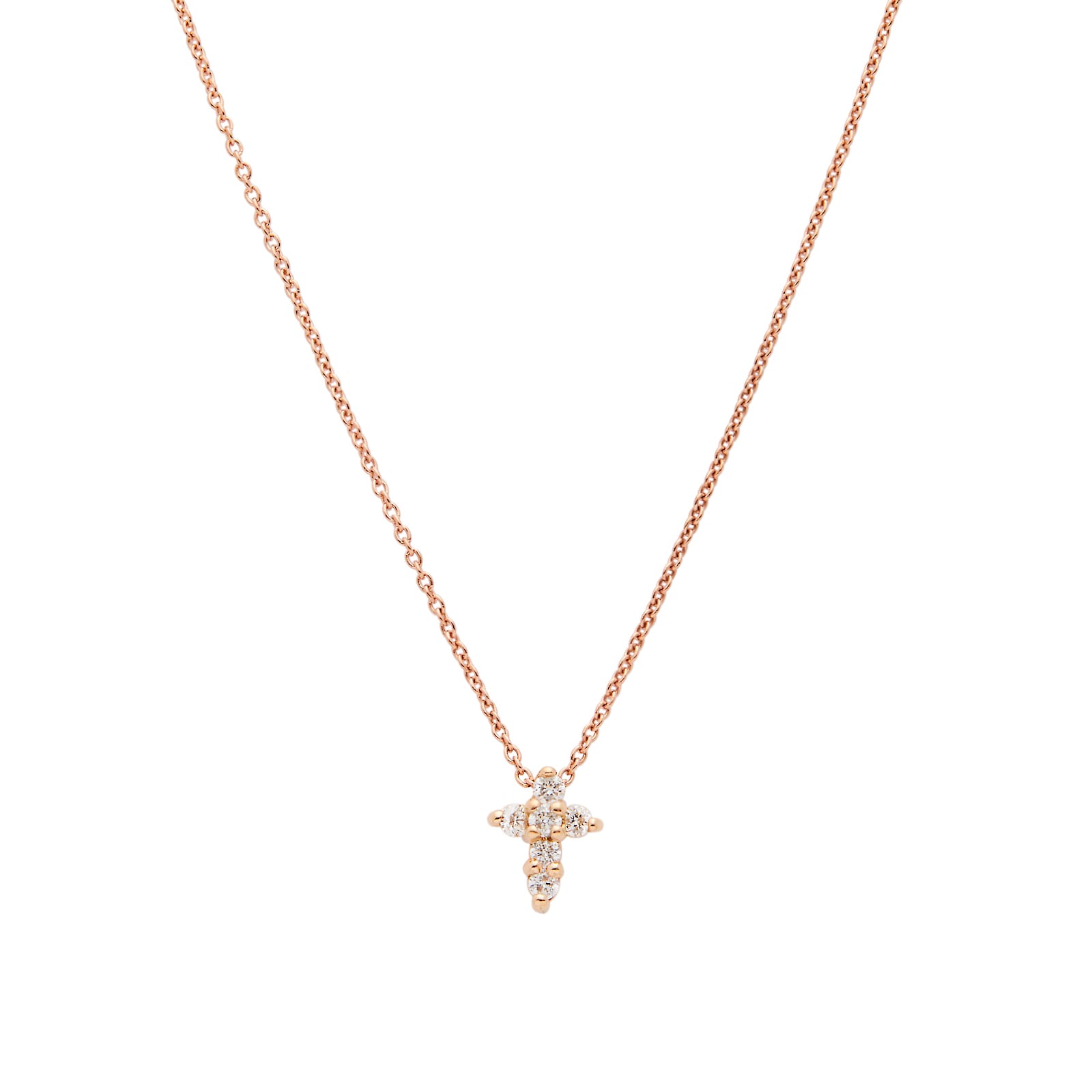 Integrated Diamond Cross Necklace, Yellow Gold by Roberto Coin at Neiman  Marcus. | Diamond cross necklaces, Dainty diamond necklace, Cross necklace