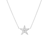 Roberto Coin 18K White Gold Tiny Treasures Diamond Five Point Star Necklace