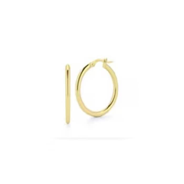 Roberto Coin 18k Yellow Gold 25mm Round Hoop Earrings