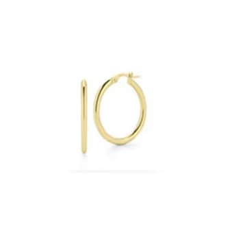 Roberto Coin 18k Yellow Gold 25mm Round Hoop Earrings Roberto Coin 18k Yellow Gold 25mm Round Hoop Earrings