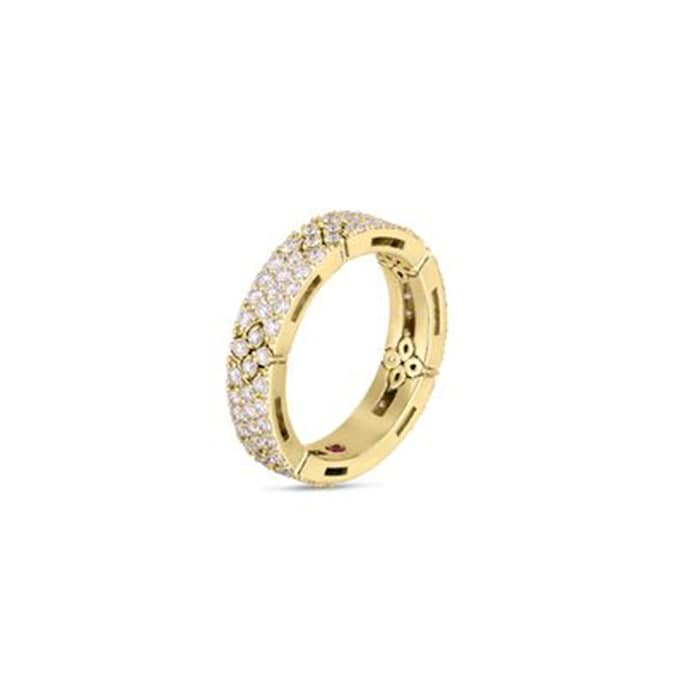 Roberto Coin 18k Yellow Gold 1.10cttw Diamond Love in Verona Band