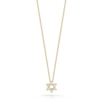 Roberto Coin 18k Yellow Gold 0.12cttw Diamond Star of David Pendant Roberto Coin 18k Yellow Gold 0.12cttw Diamond Star of David Pendant