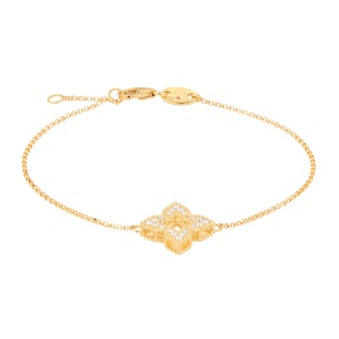 Roberto Coin Venetian Princess 18ct Yellow Gold 0.16ct Diamond Bracelet