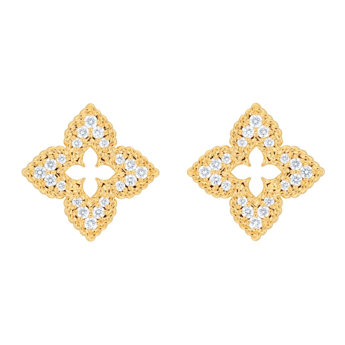 Roberto Coin Venetian Princess 18ct Yellow Gold 0.16ct Diamond Earrings