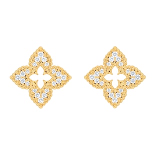 Roberto Coin Venetian Princess 18ct Yellow Gold 0.16ct Diamond Earrings