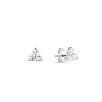 Roberto Coin 18k White Gold 0.55cttw Diamond Cluster Stud Earrings