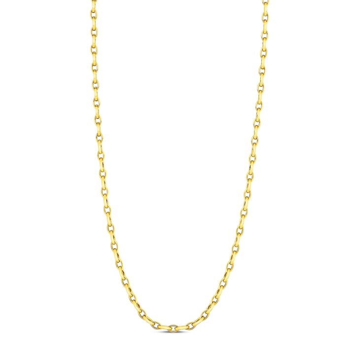 Roberto Coin 18k Yellow Gold Almond Link Chain Necklace 17"