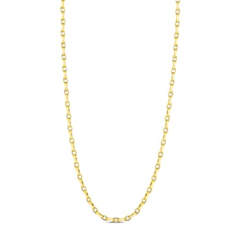 Roberto Coin 18k Yellow Gold Almond Link Chain Necklace 17"