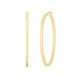 Roberto Coin 18k Yellow Gold 45x35mm Oval Hoop Earrings