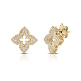 Roberto Coin 18k Yellow Gold 0.30cttw Diamond Venetian Princess Stud Earrings