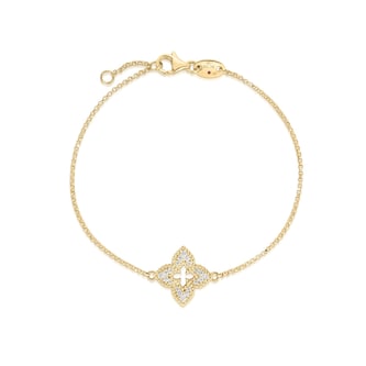 Roberto Coin 18k Yellow Gold 0.15cttw Diamond Venetian Princess Bracelet 7" Roberto Coin 18k Yellow Gold 0.15cttw Diamond Venetian Princess Bracelet 7"