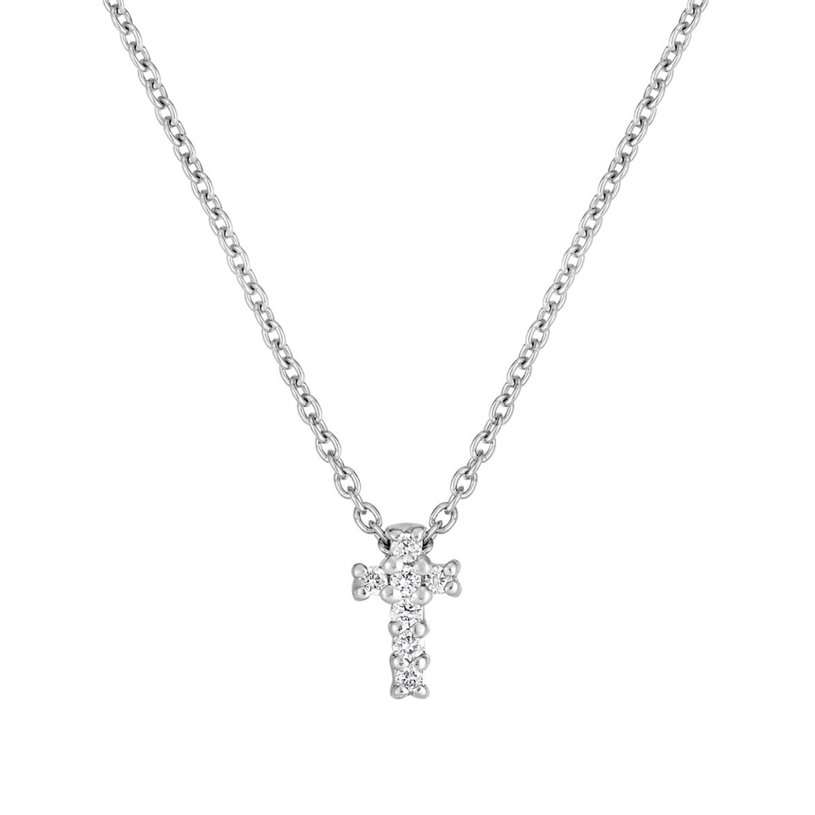 Roberto Coin 18k White Gold Small Diamond Cross Pendant - ShopStyle Fine  Necklaces