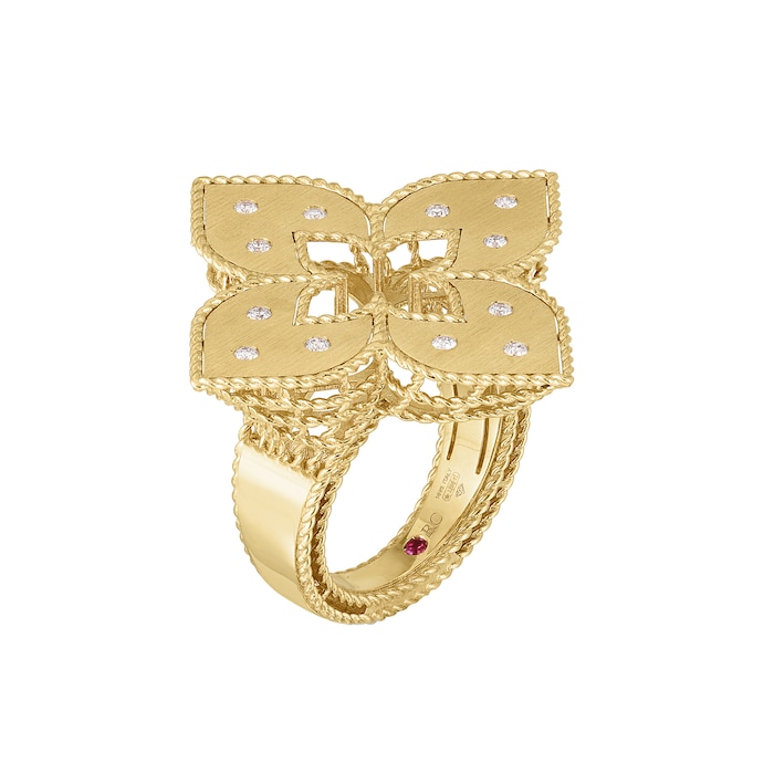 Roberto Coin Venetian Princess 18ct Yellow Gold 0.17ct Diamond Ring