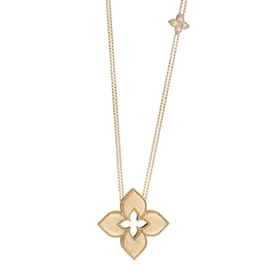 Roberto Coin Venetian Princess 18ct Yellow Gold 0.21ct Diamond Pendant