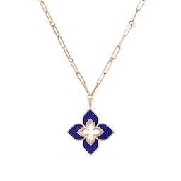 37522292 - Venetian Princess 18ct Rose Gold Lapis Pendant
