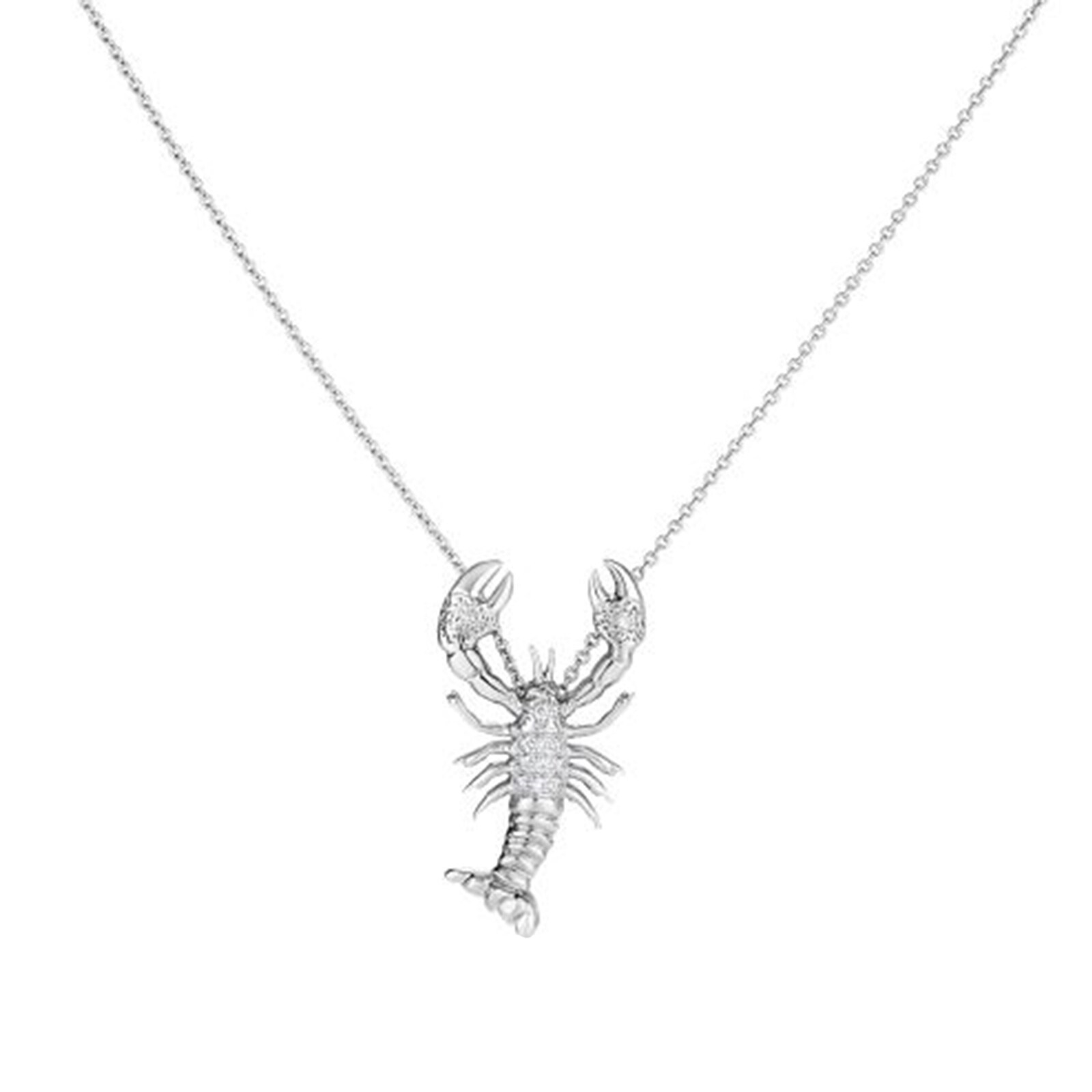 Gold hot sale lobster necklace