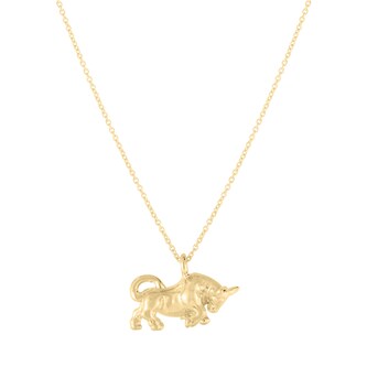 Roberto Coin 18k Yellow Gold Tiny Treasures Ox Necklace 18"