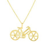 Roberto Coin 18k Yellow Gold Tiny Treasures Bicycle Necklace 18"