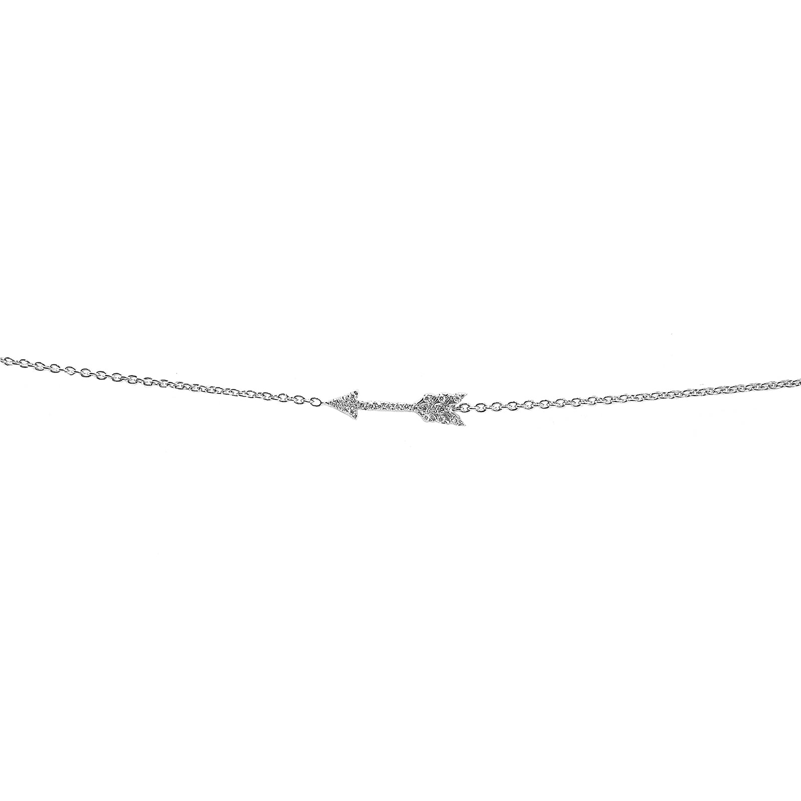 Roberto Coin 18k White Gold 0.09cttw Diamond Arrow Bracelet