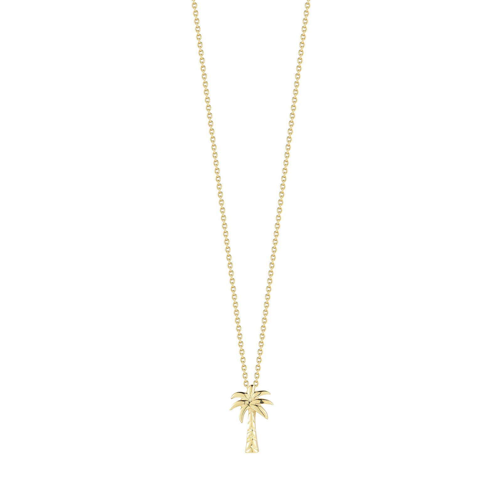 Roberto Coin 18k Yellow Gold Tiny Treasures Palm Tree Necklace 18