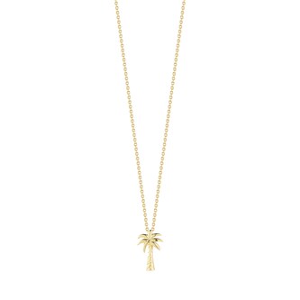 Roberto Coin 18k Yellow Gold Tiny Treasures Palm Tree Necklace 18"