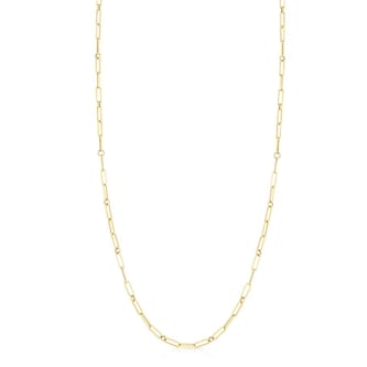 Roberto Coin 18k Yellow Gold Paperclip Layering Chain 17"