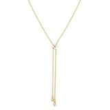 Roberto Coin 18K Yellow Gold Love In Verona 0.30cttw Diamond Necklace