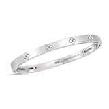 Roberto Coin 18ct White Gold 0.15cttw Diamond Love in Verona Bangle