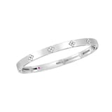 Roberto Coin 18K White Gold Love In Verona Diamond Large Bangle